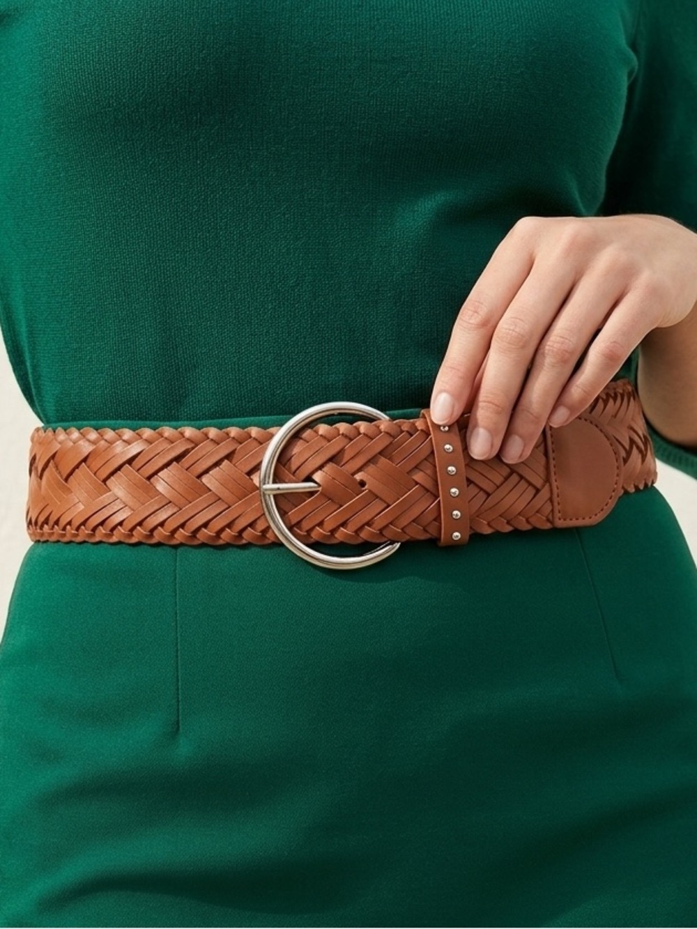 🆕 Nine West Braided Style Belt